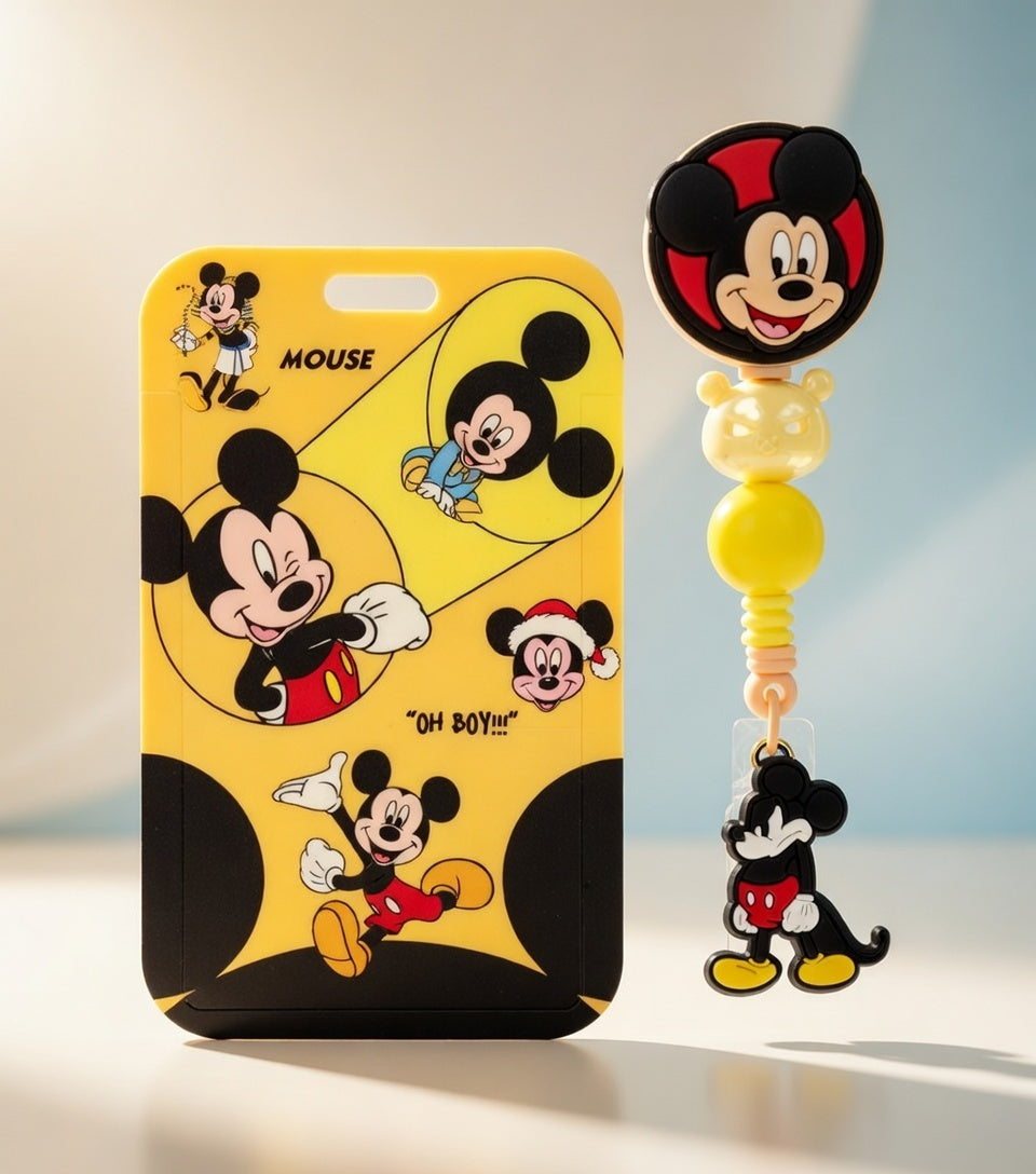 Mickey Mouse ID Holder and Reel