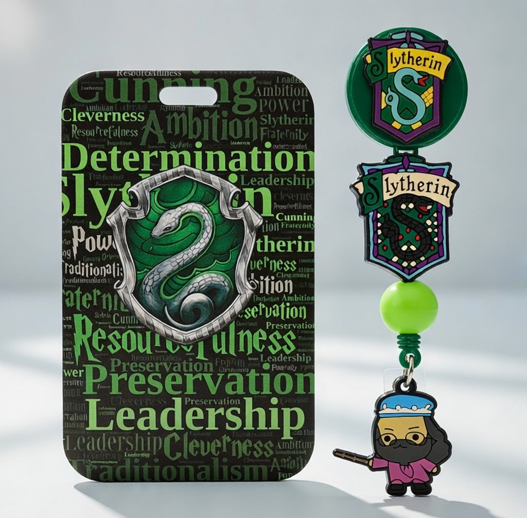Hogwarts Hause ID Holder and Reel