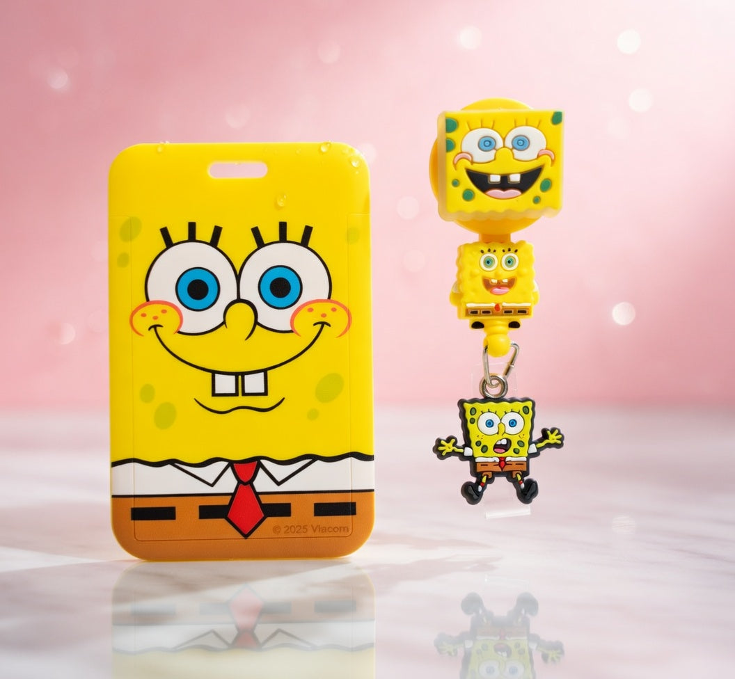Bob Esponja ID Holder and Reel (LED)