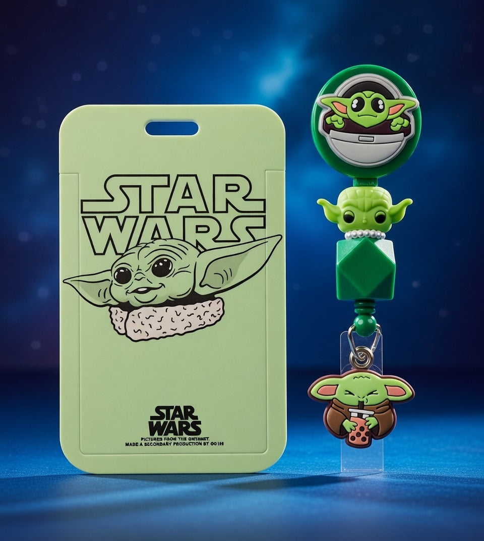 Baby Yoda ID Holder and Reel