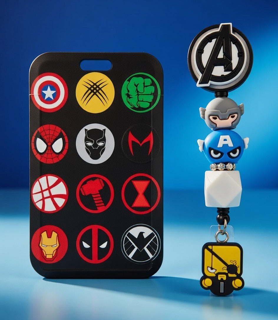 Marvel Avengers ID Holder and Reel
