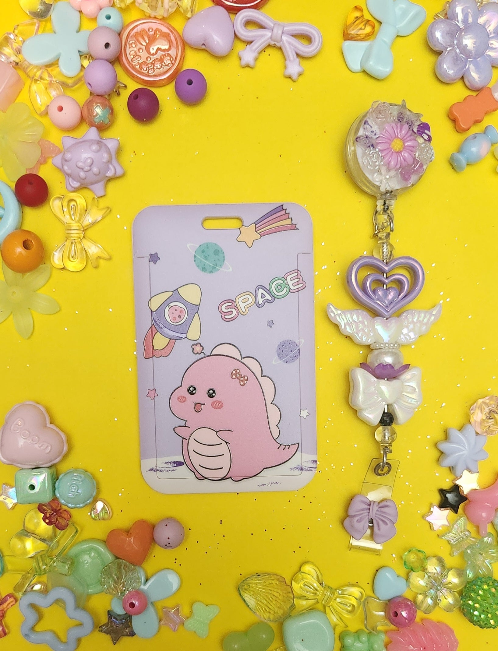 Dino Space  ID Lanyard