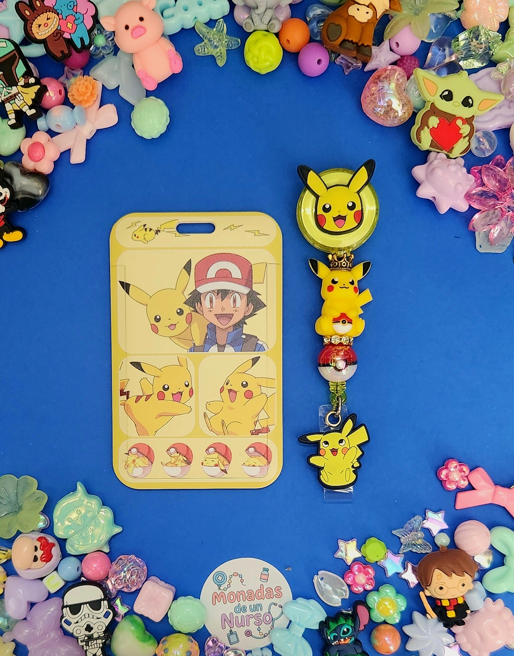 Pikashu and Ashe ID Lanyard