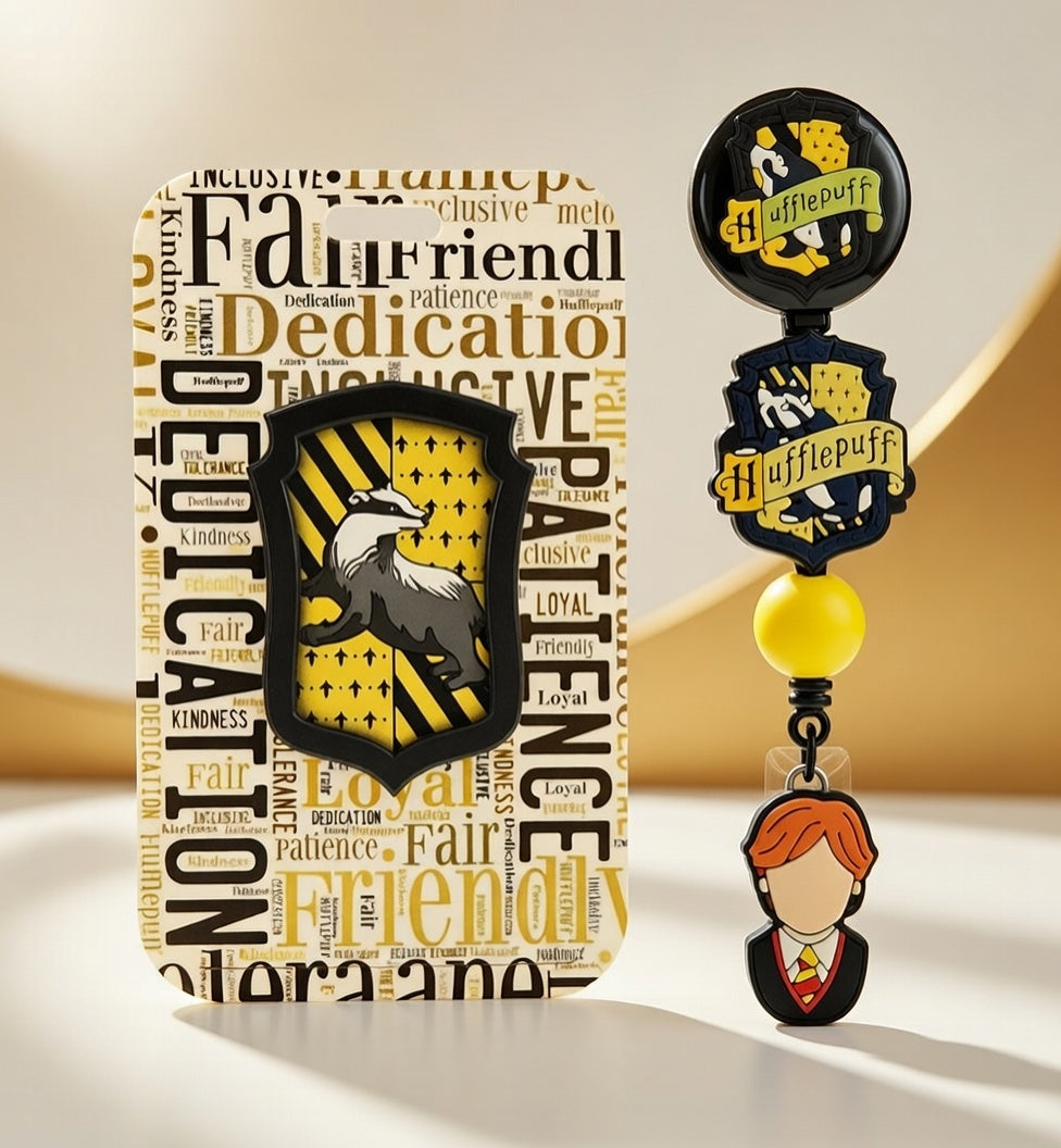 Hogwarts Hause ID Holder and Reel