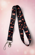 Minnie Mouse Lazos & Corazones Lanyard