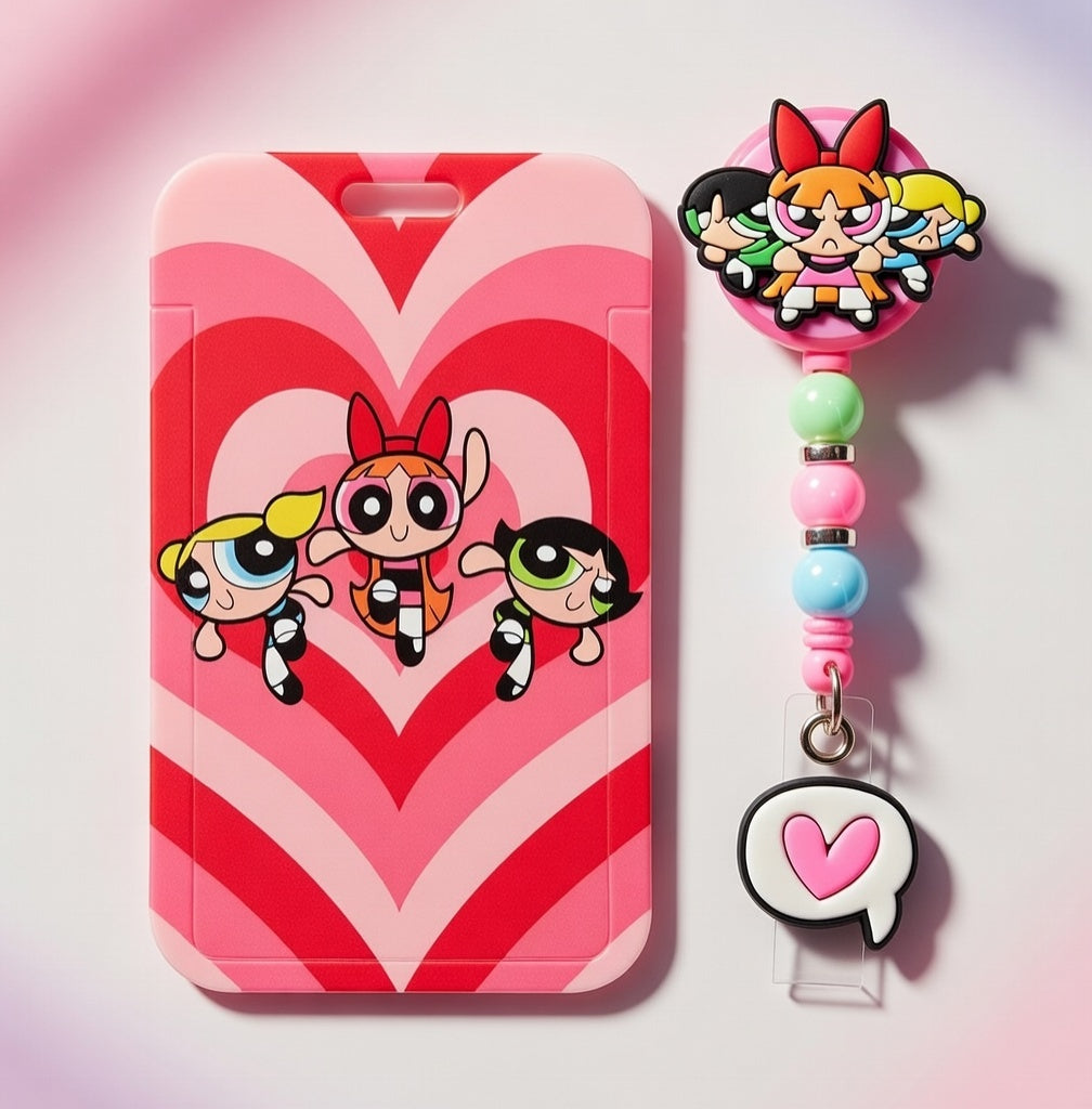 Powerpuff Girls ID Holder and Reel