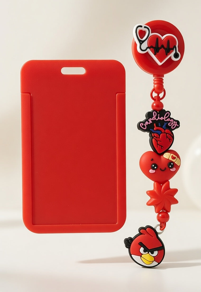 Cardiology Angry Bird ID Holder and Reel