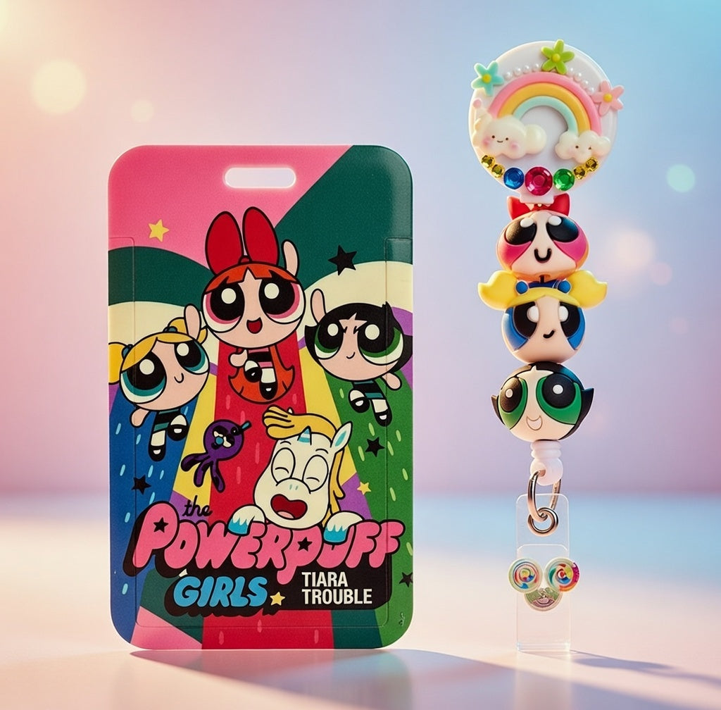 Powerpuff Girls ID Holder and Reel