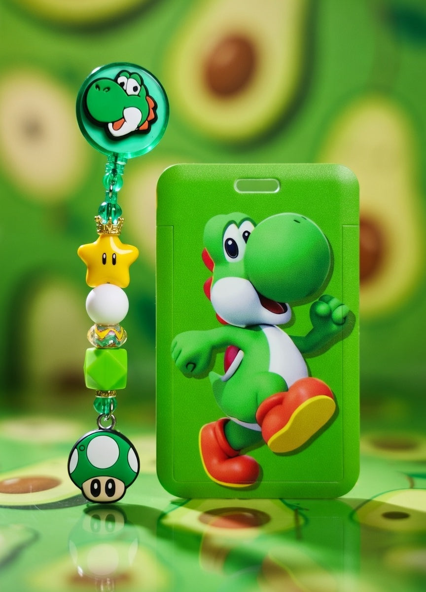 Yoshi Adventure ID Holder And Reel