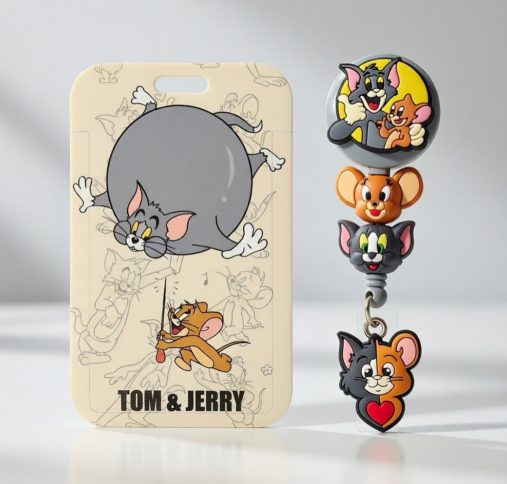 Tom And Jerry ID Holder And Reel