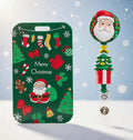 Santa Claus Chrismas ID Holder and Reel