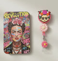 Frida Kahlo ((exclusivo))  ID Holder and Reel
