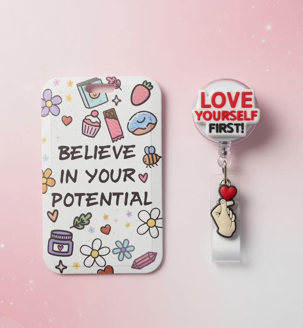 Love Yourself First ID Holder & Reel