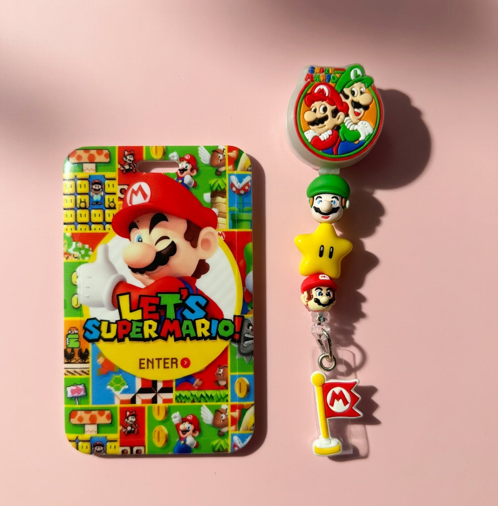 Super Mario ID Holder and Reel (LED)