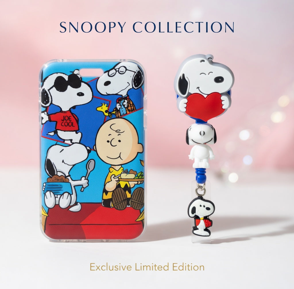 Snoopy ID Holder and Reel (LED)
