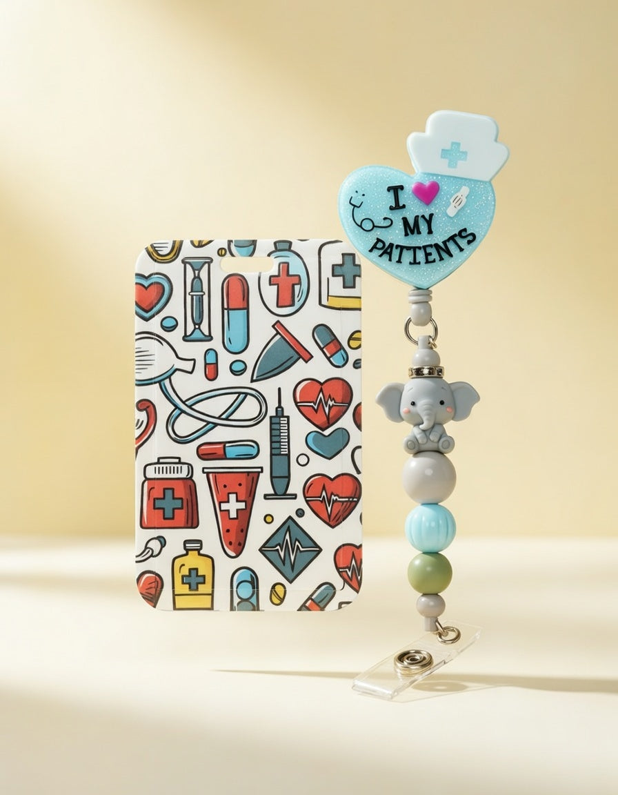 I ♥ My Patients ID Holder and Reel