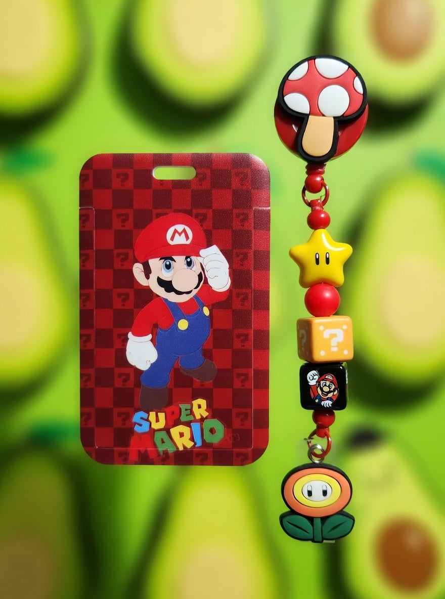 Mario Power-Up ID Holder And Reel