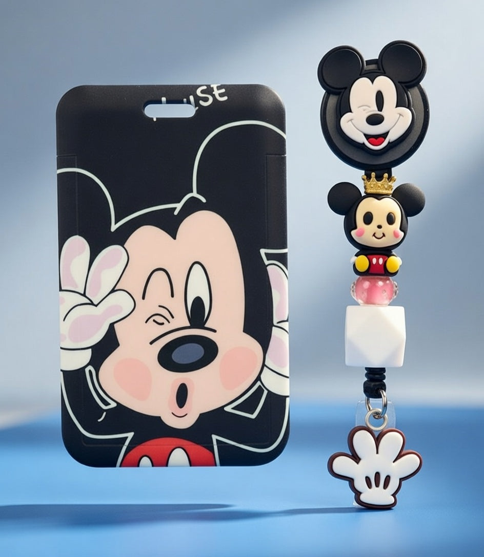 Mickey  Classic Royalty  ID Holder and Reel
