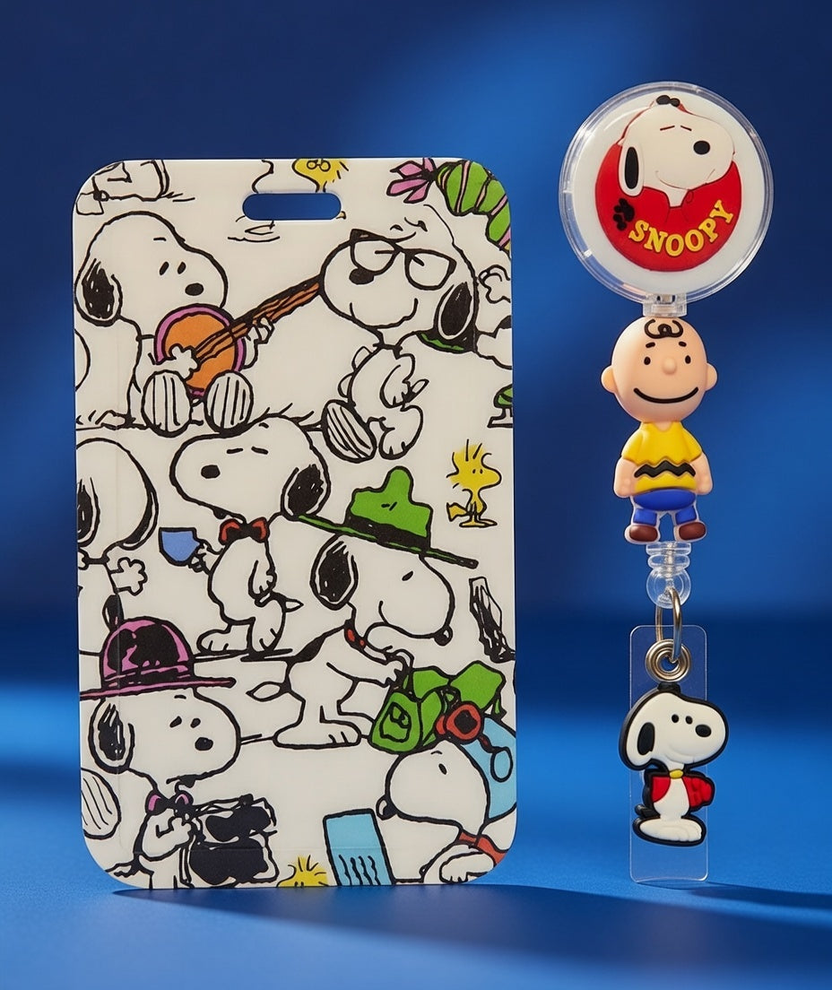 Snoopy ID Holder and Reel