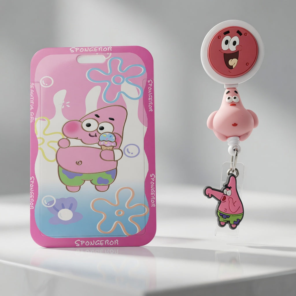 Patrick Star ID Holder and Reel