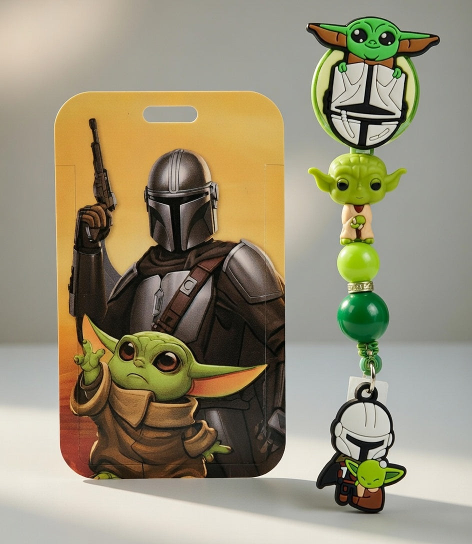 Grogu & Mando ID Holder and Reel