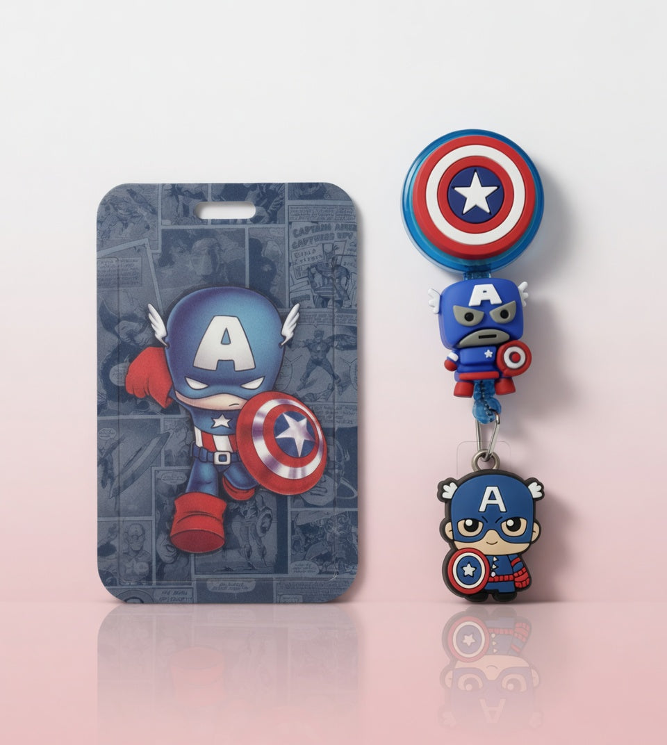 Captain America ID Holder & Reel