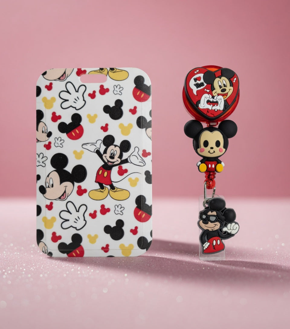 Mickey Mouse ID Holder & Reel