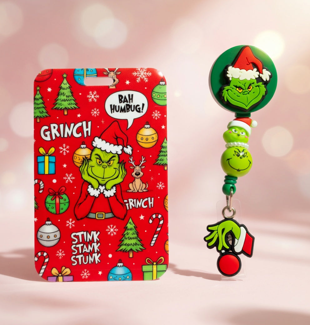 Grinch ID Holder and Reel