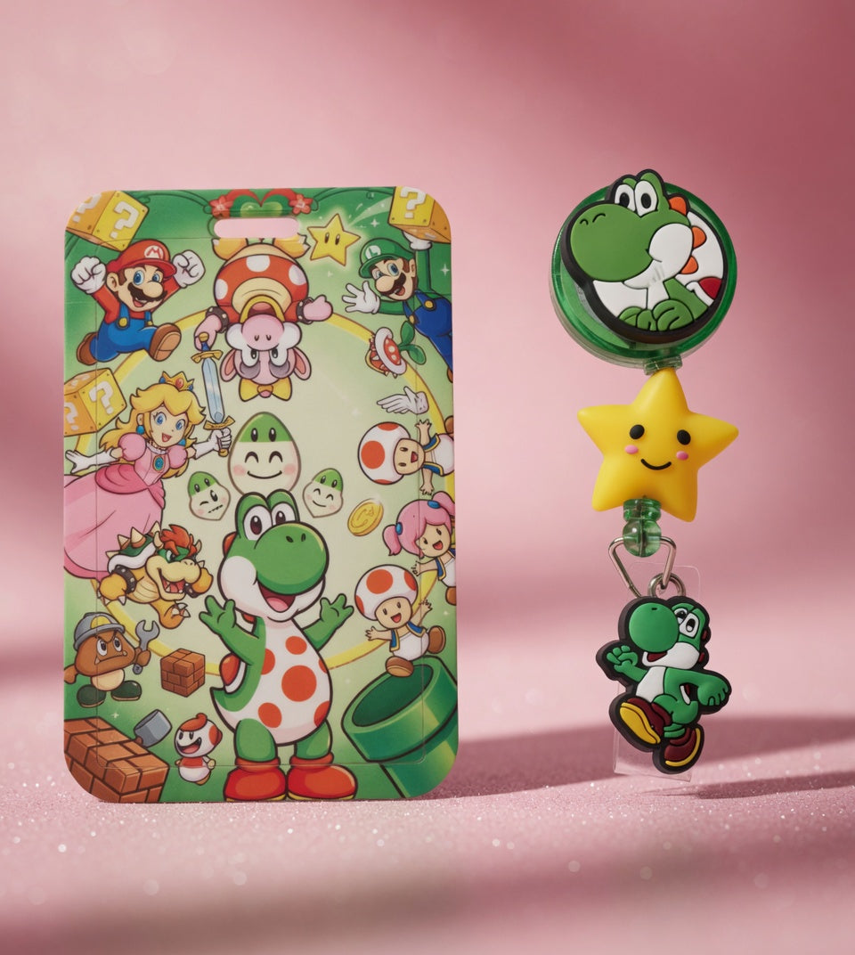 Yoshi ID Holder & Reel (Diseño Exclusivo)