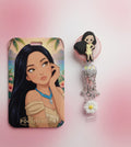 Pocahontas ID Holder & Reel (Diseño Exclusivo)