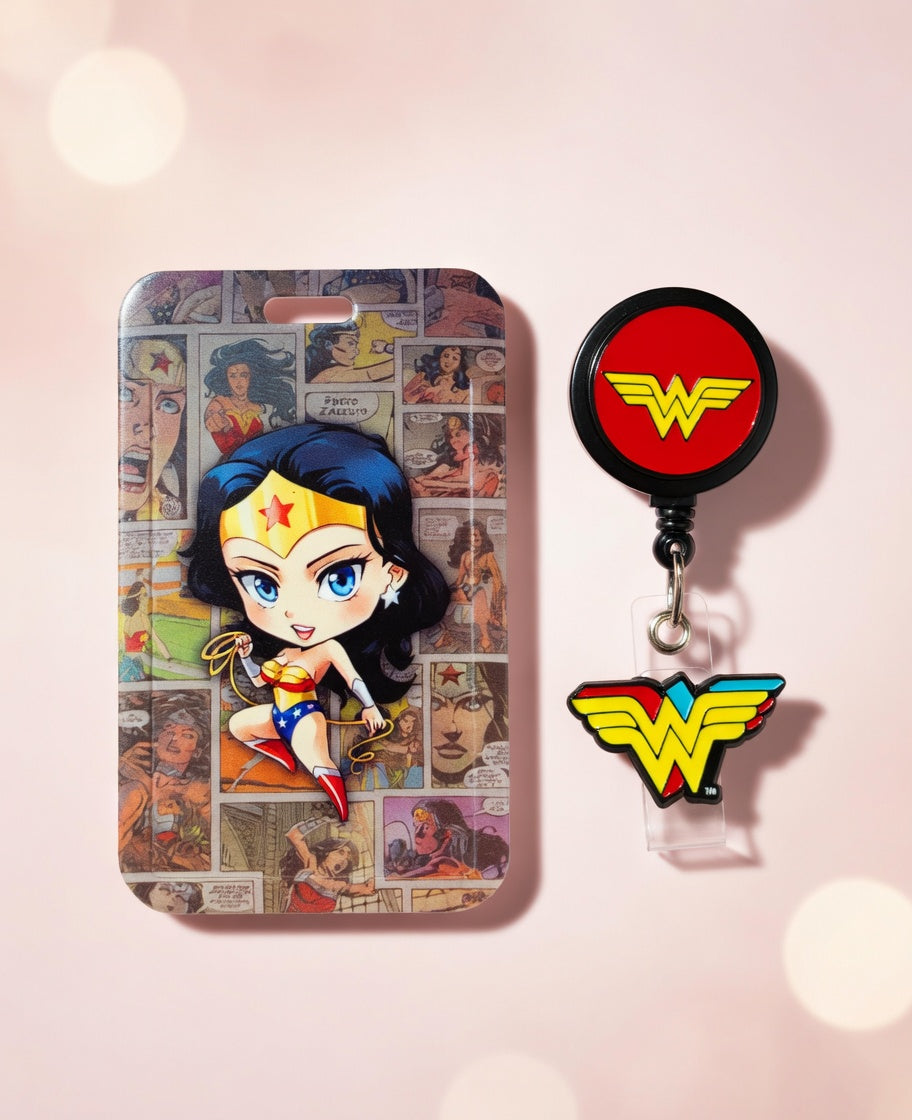Wonder Woman ID Holder and Reel