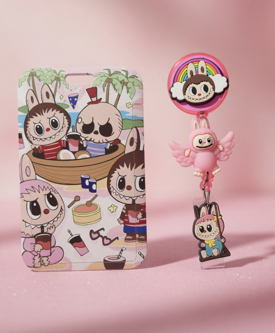 Labubu ID Holder & Reel
