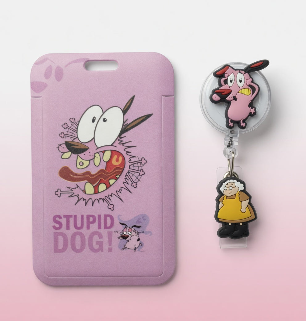 Courage the Cowardly Dog ID Holder & Reel