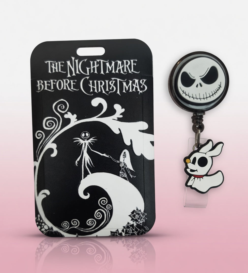 Jack Skellington ID Holder & Reel