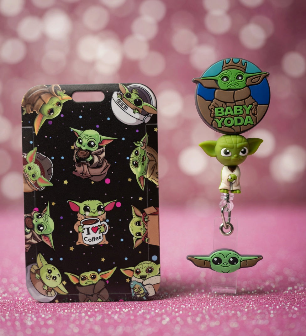 Baby Yoda ID Holder & Reel