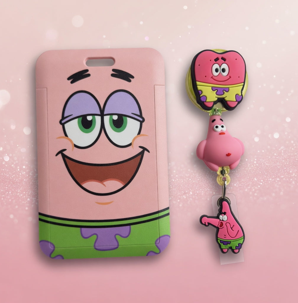 Patrick Star ID Holder & Reel (Diseño Exclusivo)