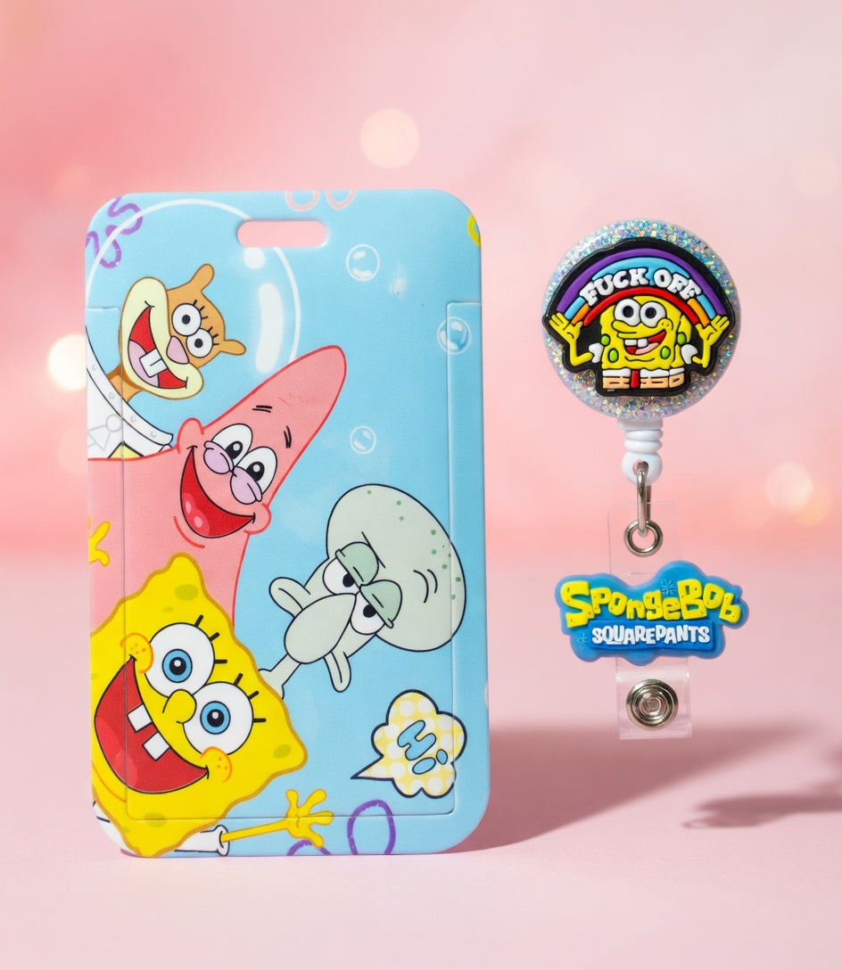 Bob Esponja & Friends ID Holder and Reel