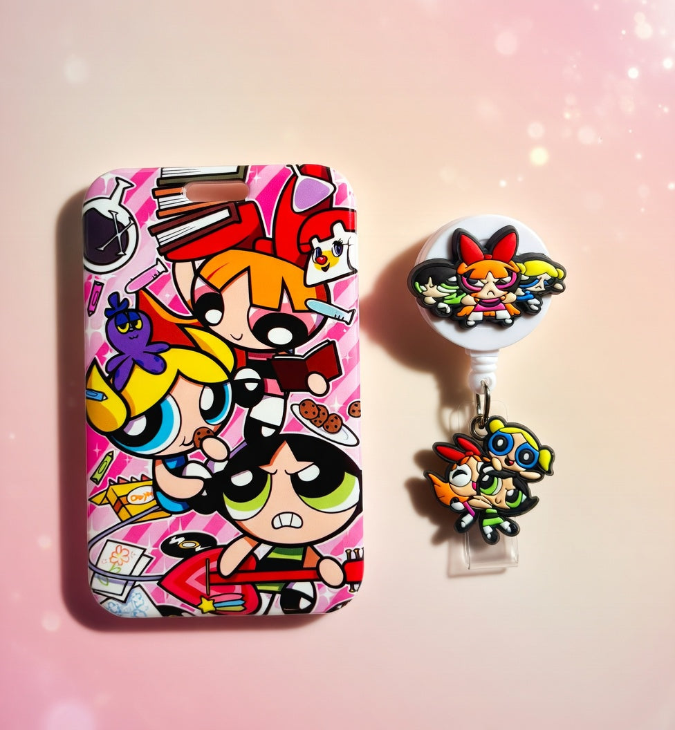 Powerpuff Girls ID Holder and Reel