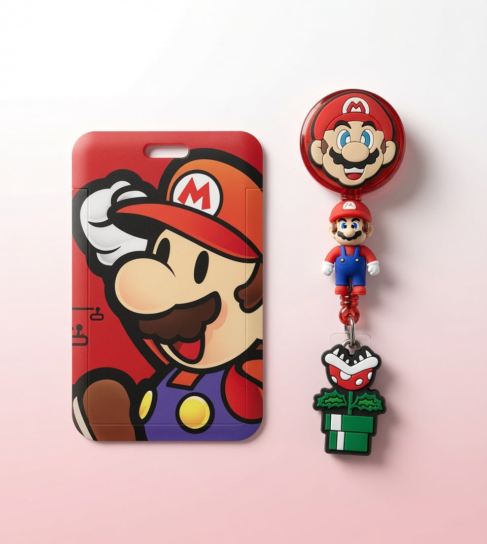 Super Mario ID Holder & Reel (Exclusivo)