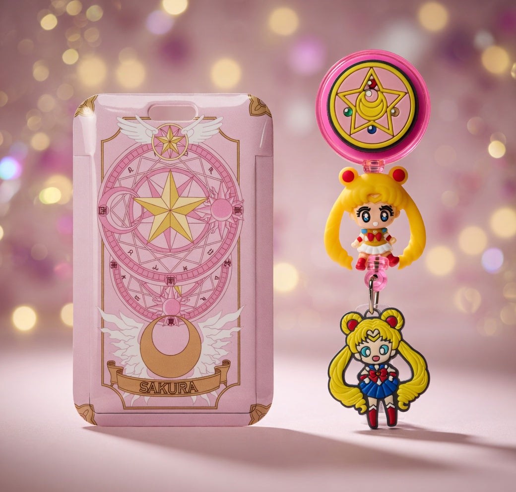 Sailor Moon Retractable ID Holder & Reel