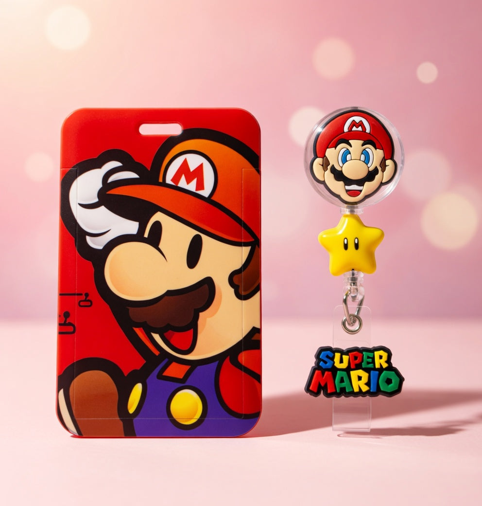 Super Mario ID Holder and Reel