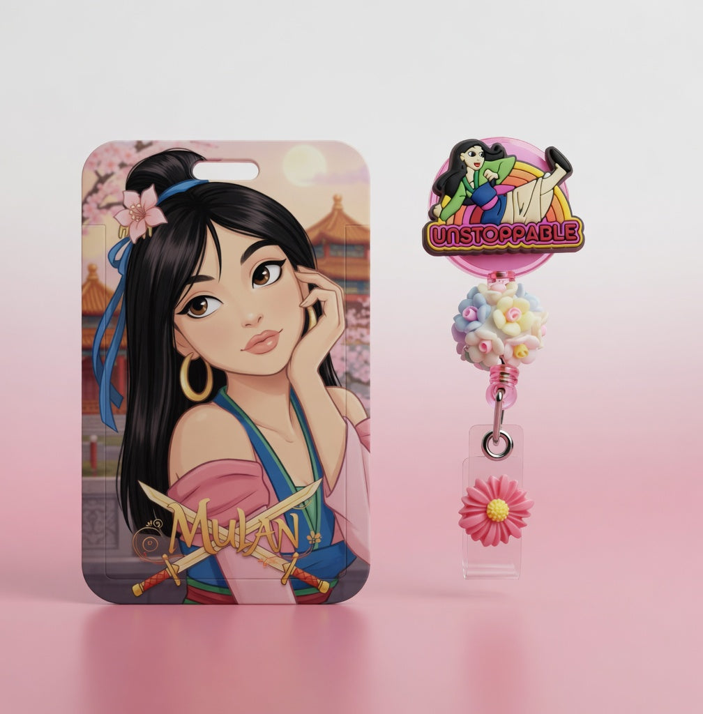 Mulan ID Holder & Reel (Diseño Exclusivo)