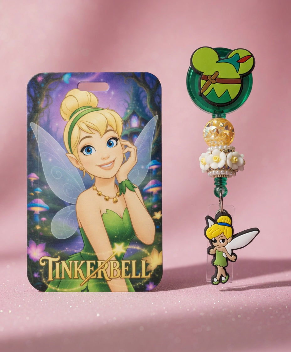 Tinker Bell ID Holder & Reel (Diseño Exclusivo)