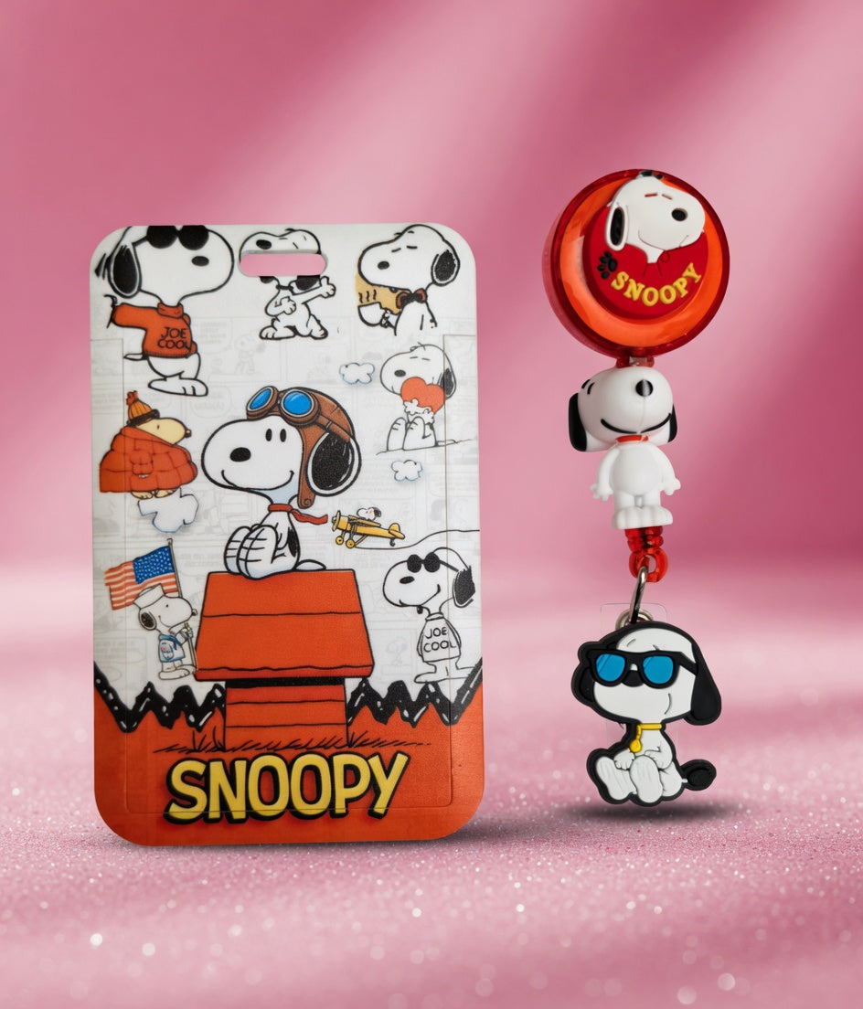Snoopy ID Holder & Reel (Diseño Exclusivo)