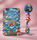 Los Pitufos ID Holder & Reel (Diseño Exclusivo)