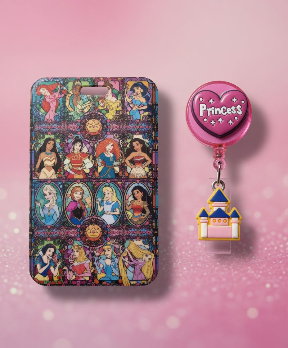 Disney Princess ID Holder & Reel (Diseño Exclusivo)