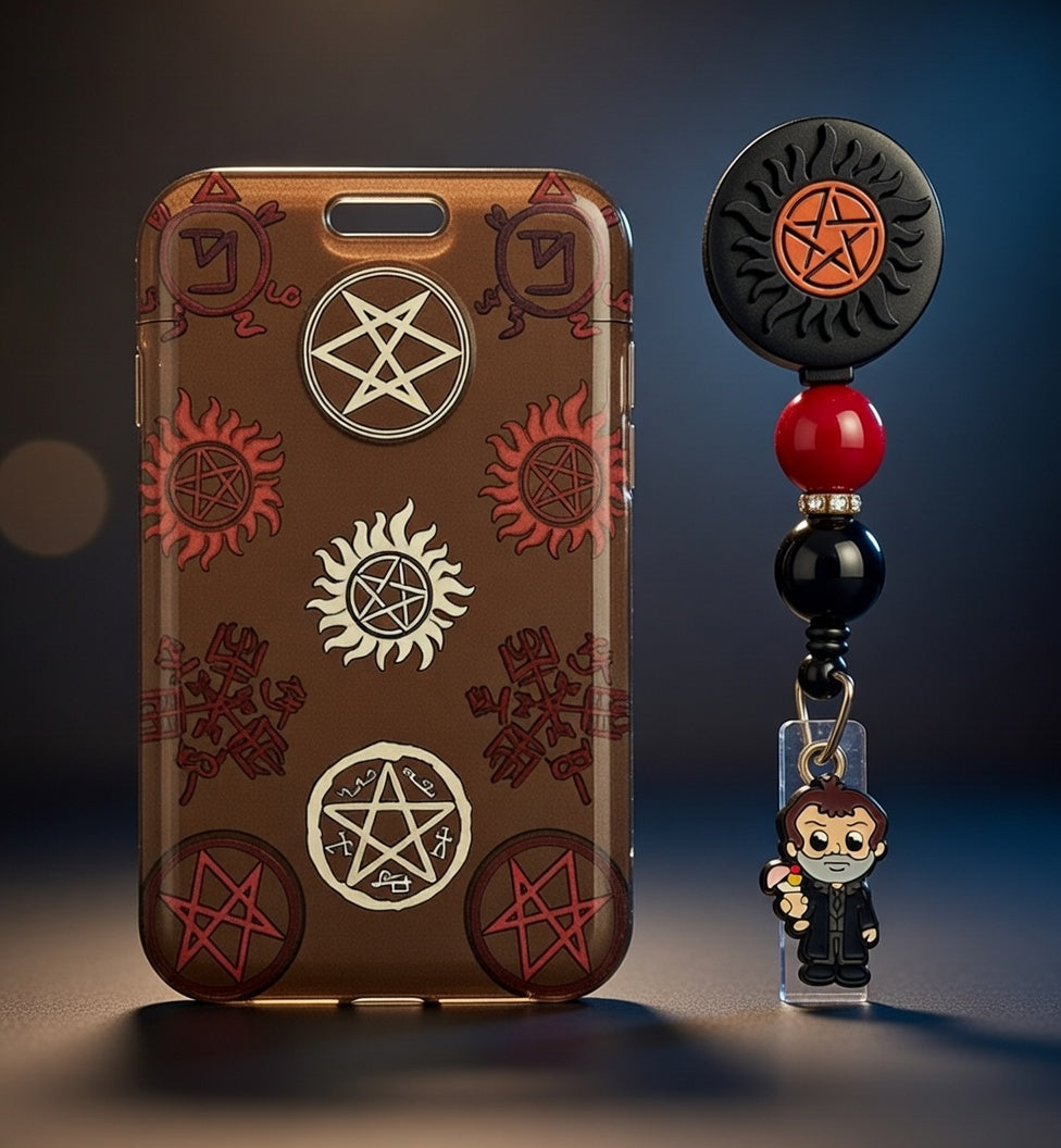 Supernatural (crowley) ID Lanyards