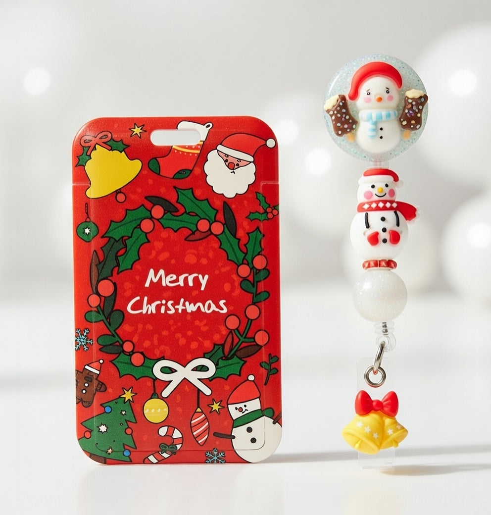 Merry Christmas ID Holder and Reel