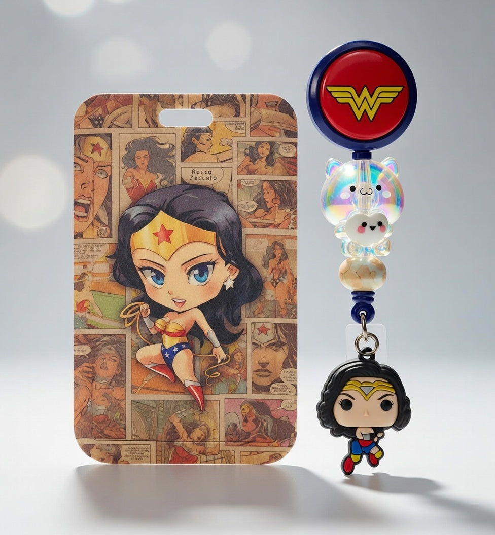 Wonder Woman ID Holder and Reel