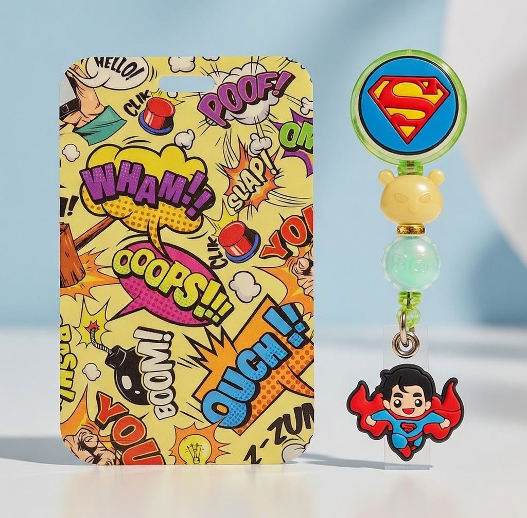 Comic The King ID Holder and Reel